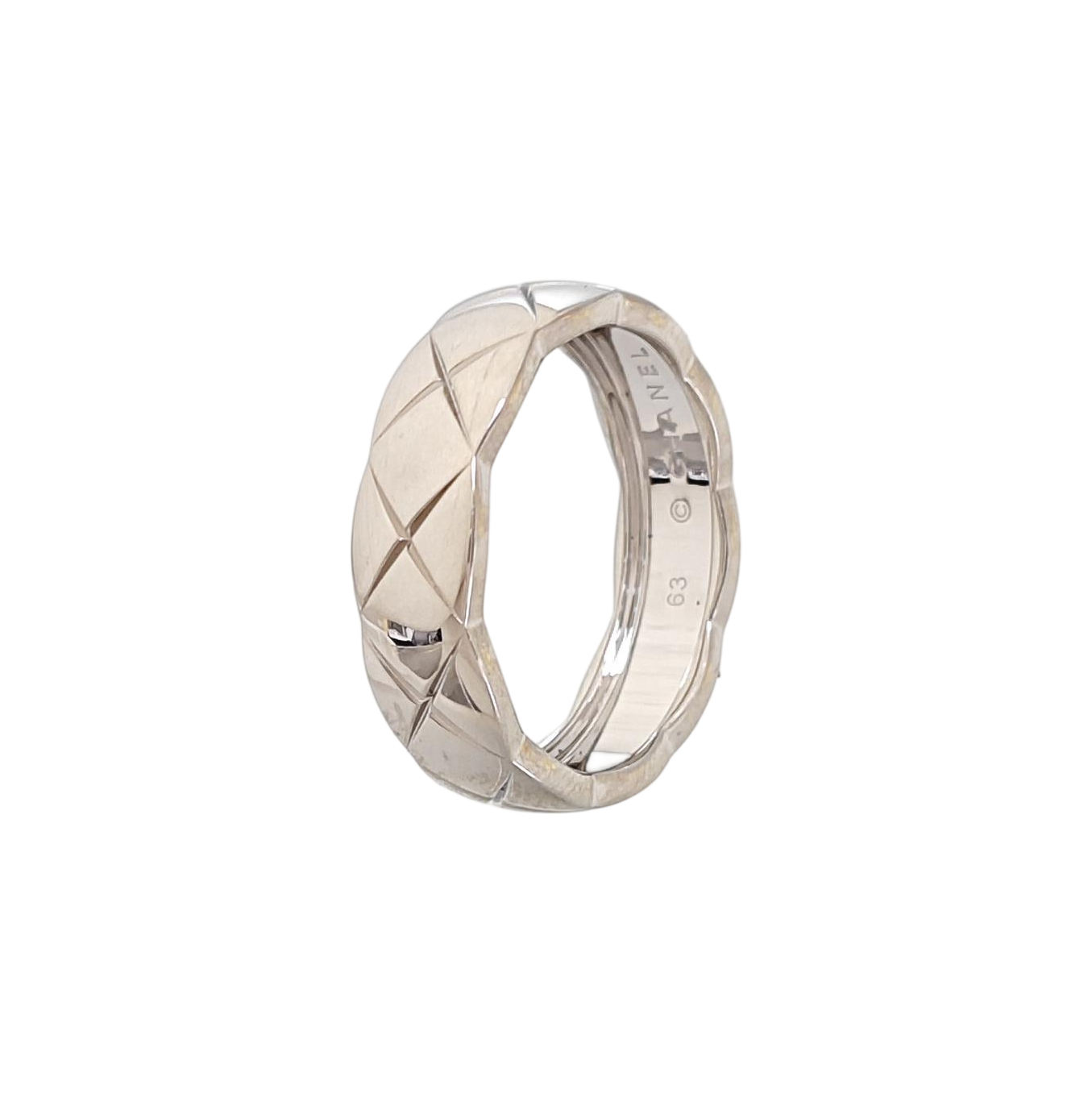 COCOCRUSH 18k White Gold Silver Ring EU 63