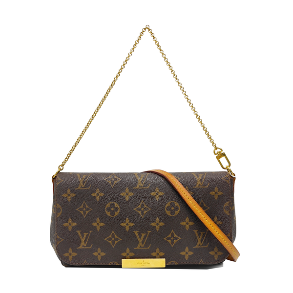 FAVORITE PM Monogram Coated Canvas Brown