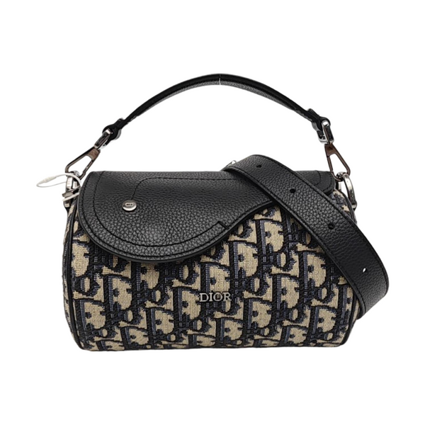 Saddle Mini Oblique Canvas Blue