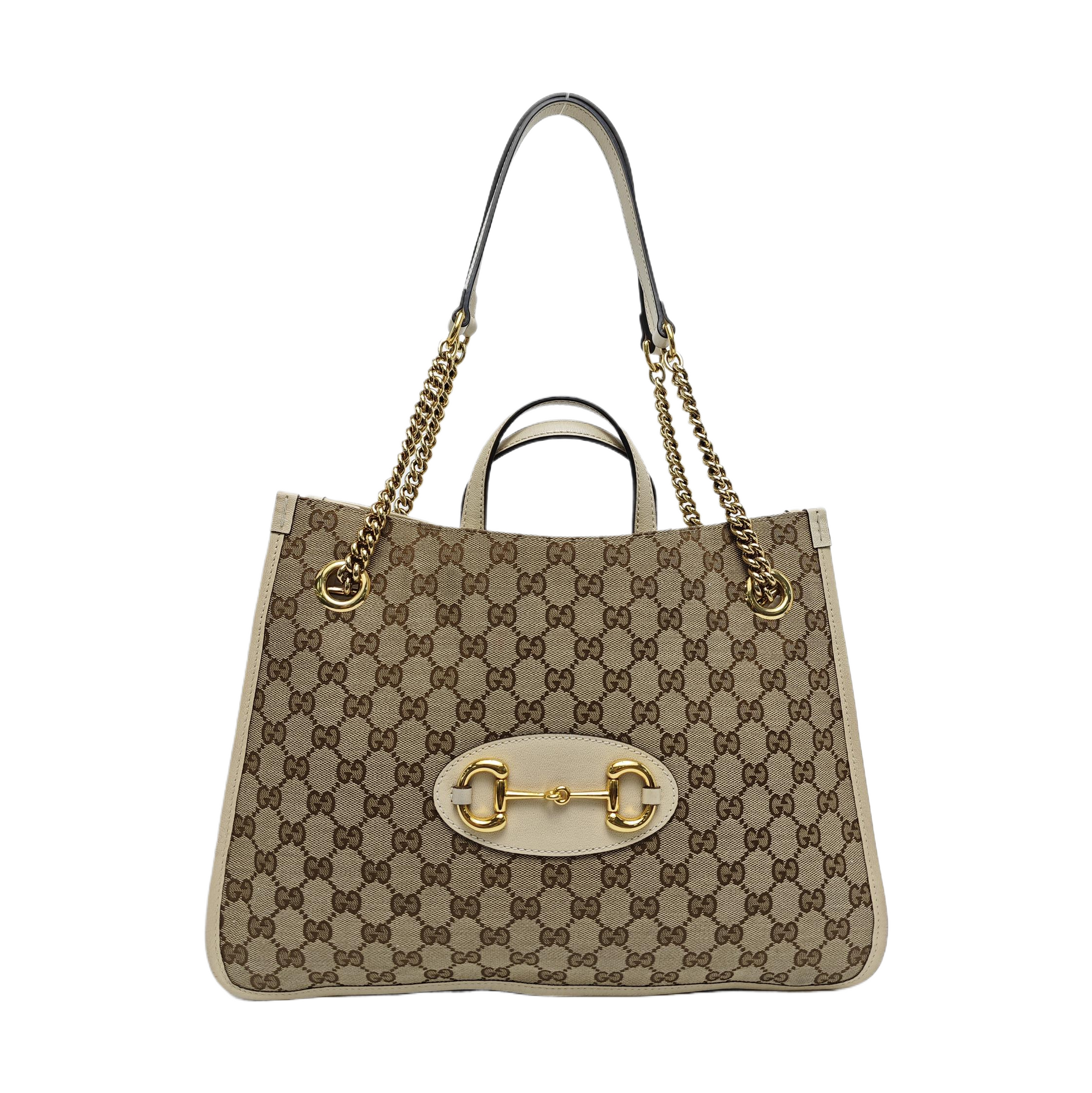 Horsebit 1955 Medium Monogram Canvas Brown