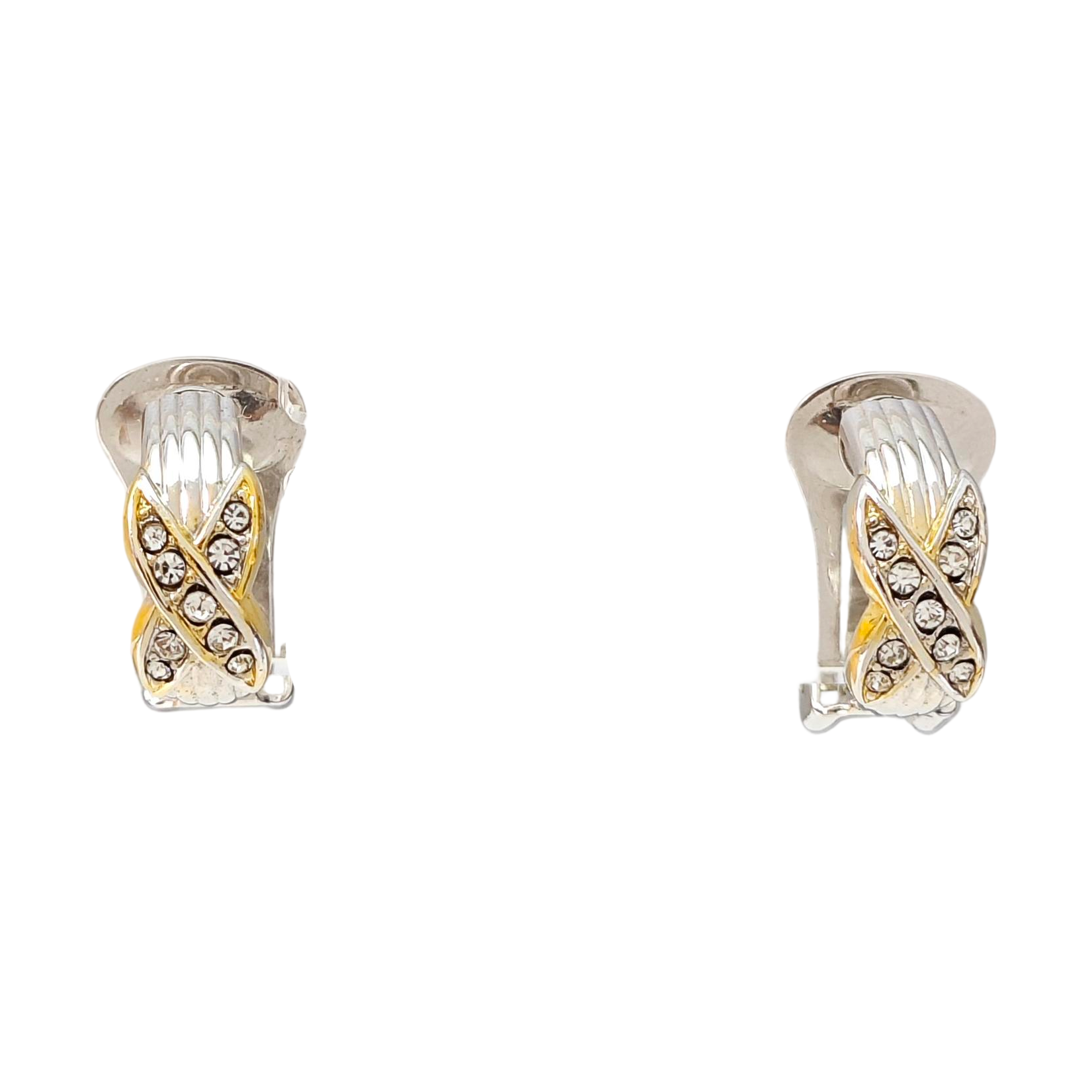 Metal Silver Clip On Earrings