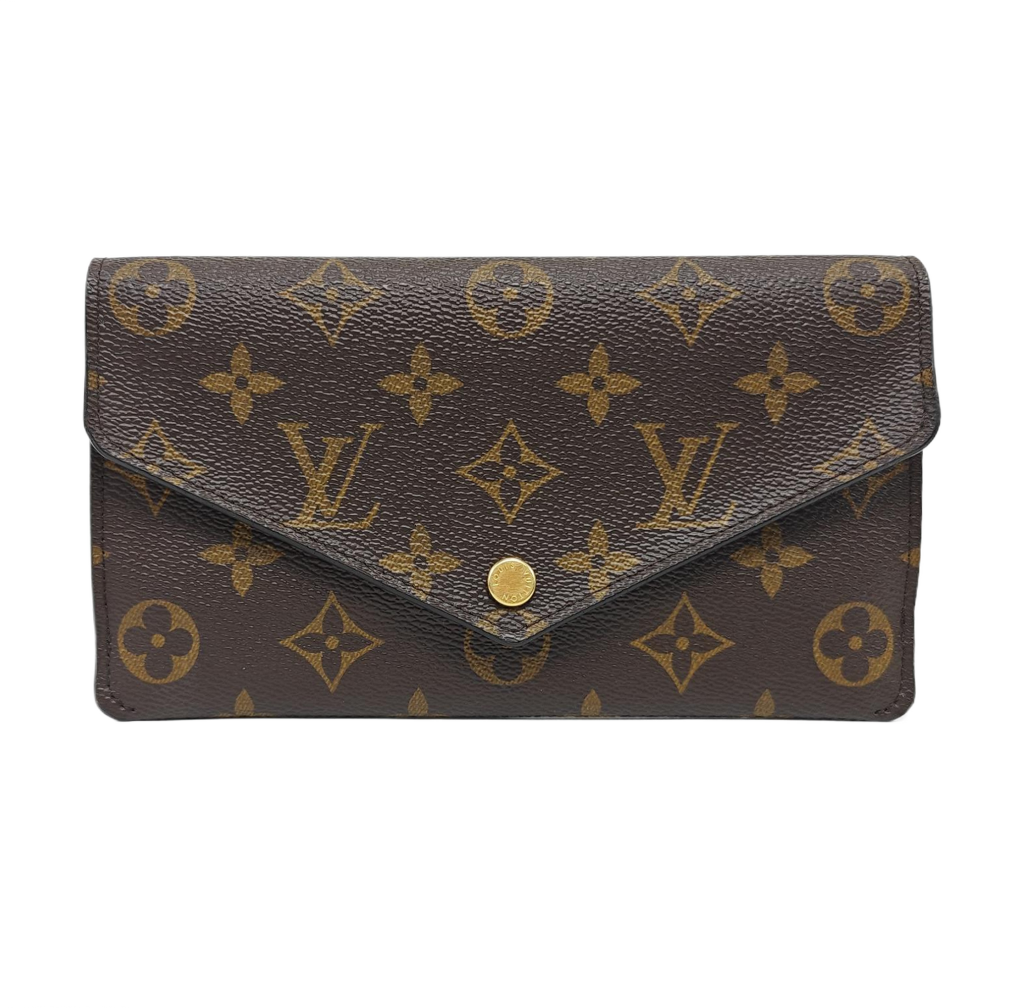 JEANNE Monogram Coated Canvas Brown Wallet