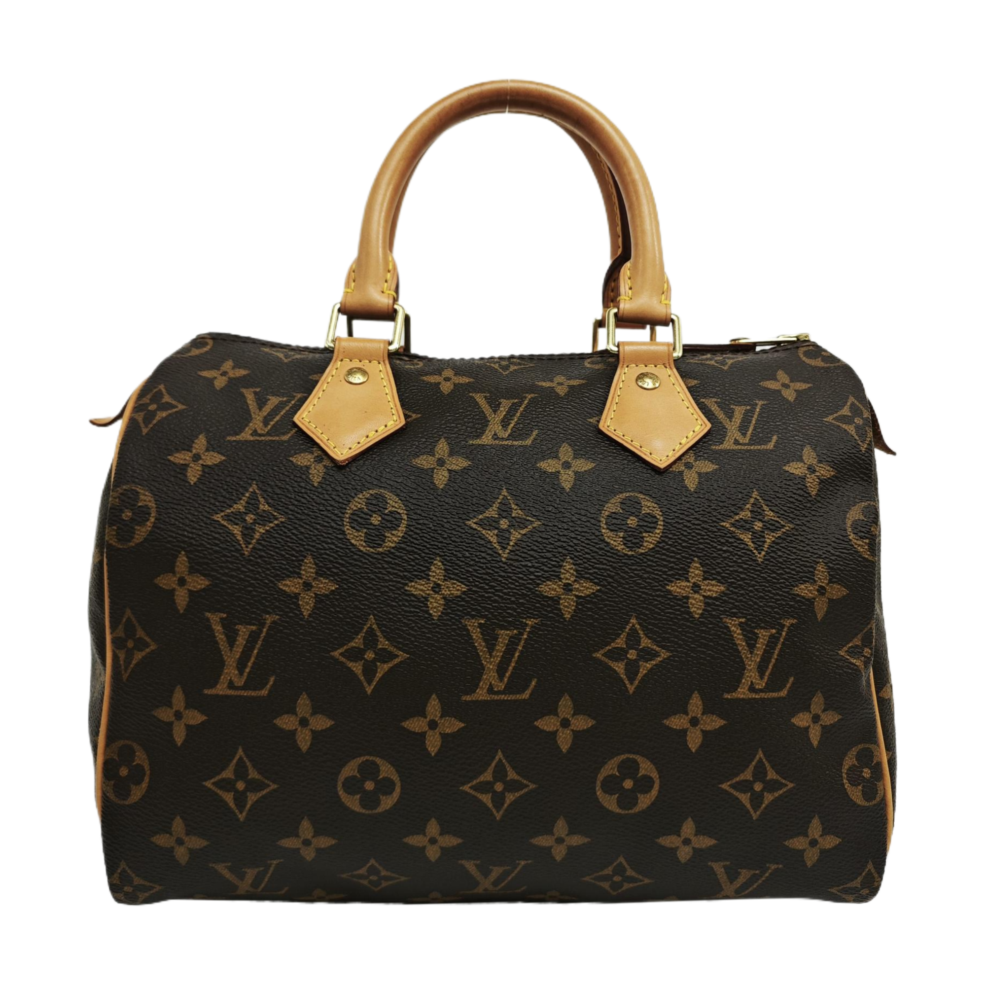 SPEEDY 25 Monogram Coated Canvas Brown