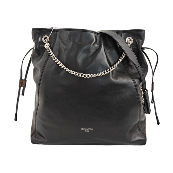 Lambskin Shoulder Bag MM Black