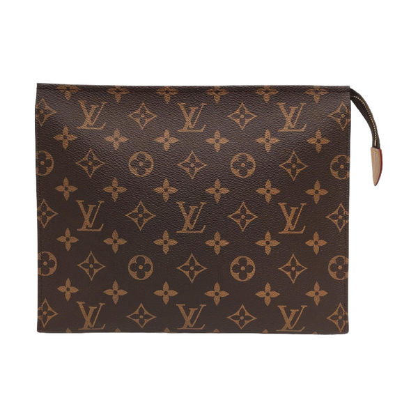 TOILET POCKET 26 Monogram Coated Canvas Brown