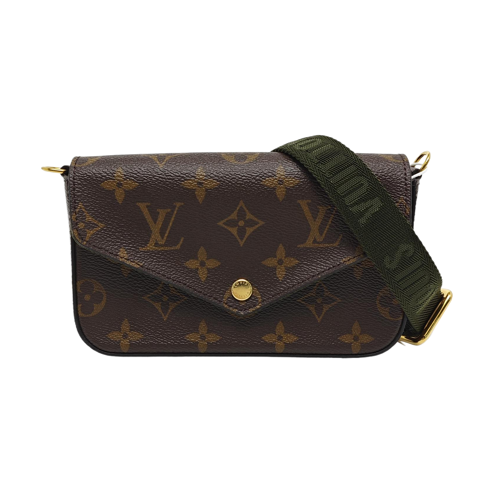 FÉLICIE Monogram Coated Canvas Brown