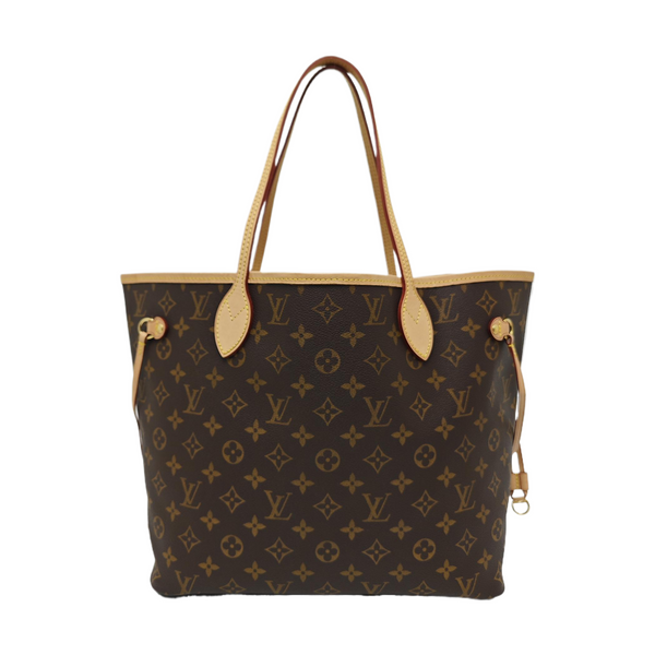 NEVERFULL MM Monogram Coated Canvas Brown