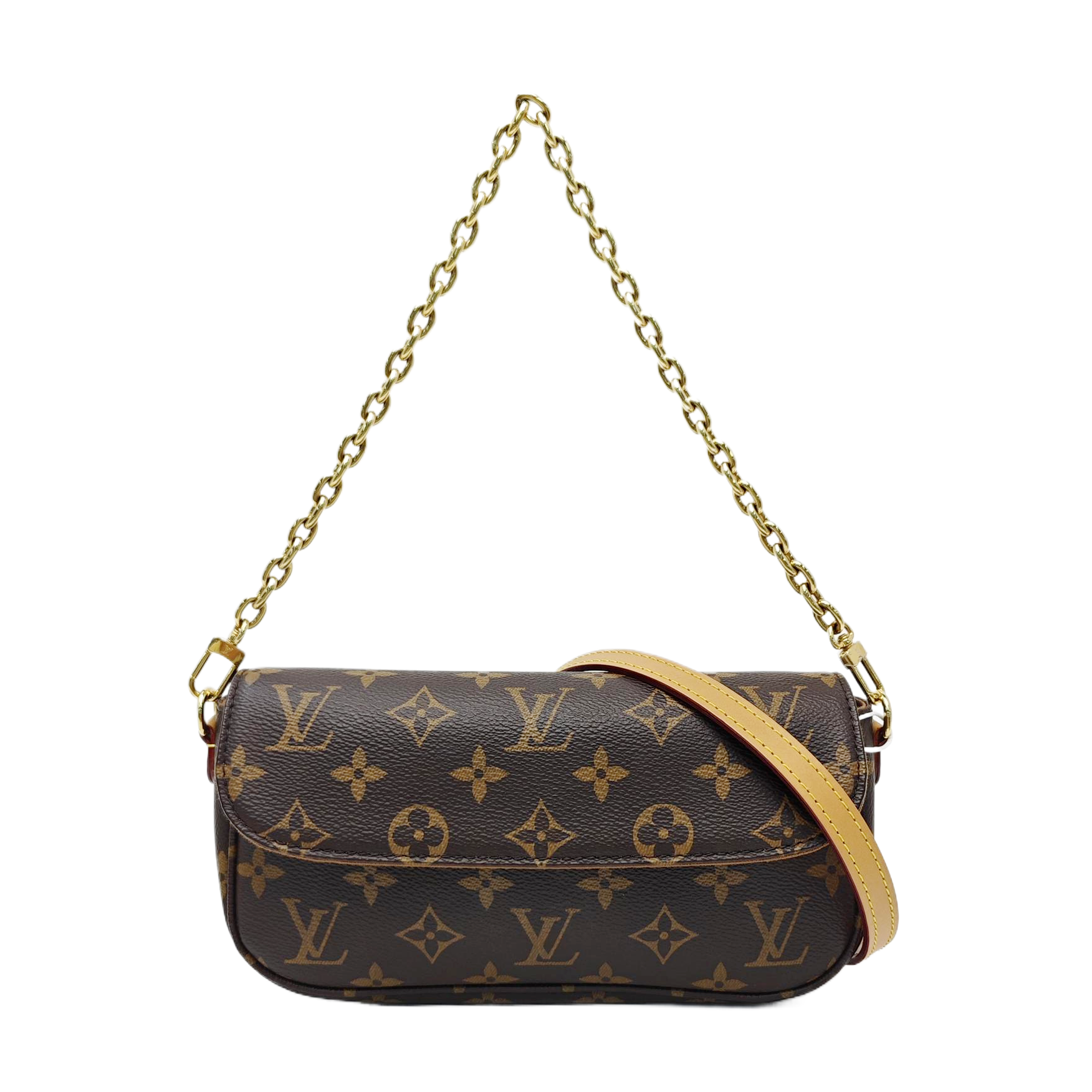 IVY Monogram Coated Canvas Brown