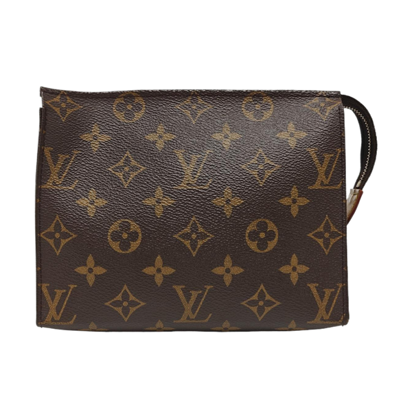 TOILET POCKET 19 Monogram Coated Canvas Brown