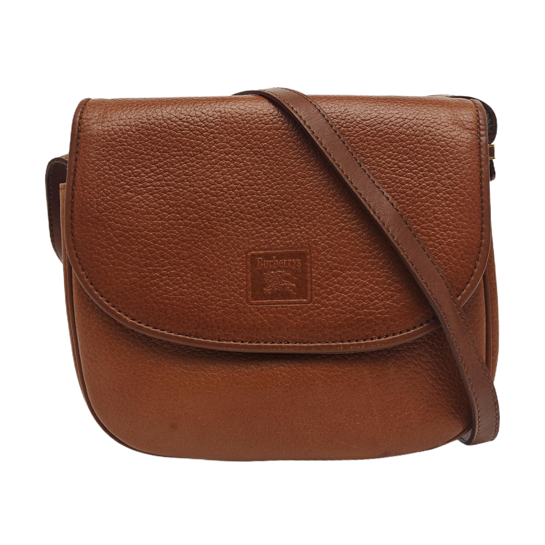 Calfskin Shoulder Bag Brown