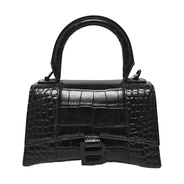 Hourglass Small Calfskin Black