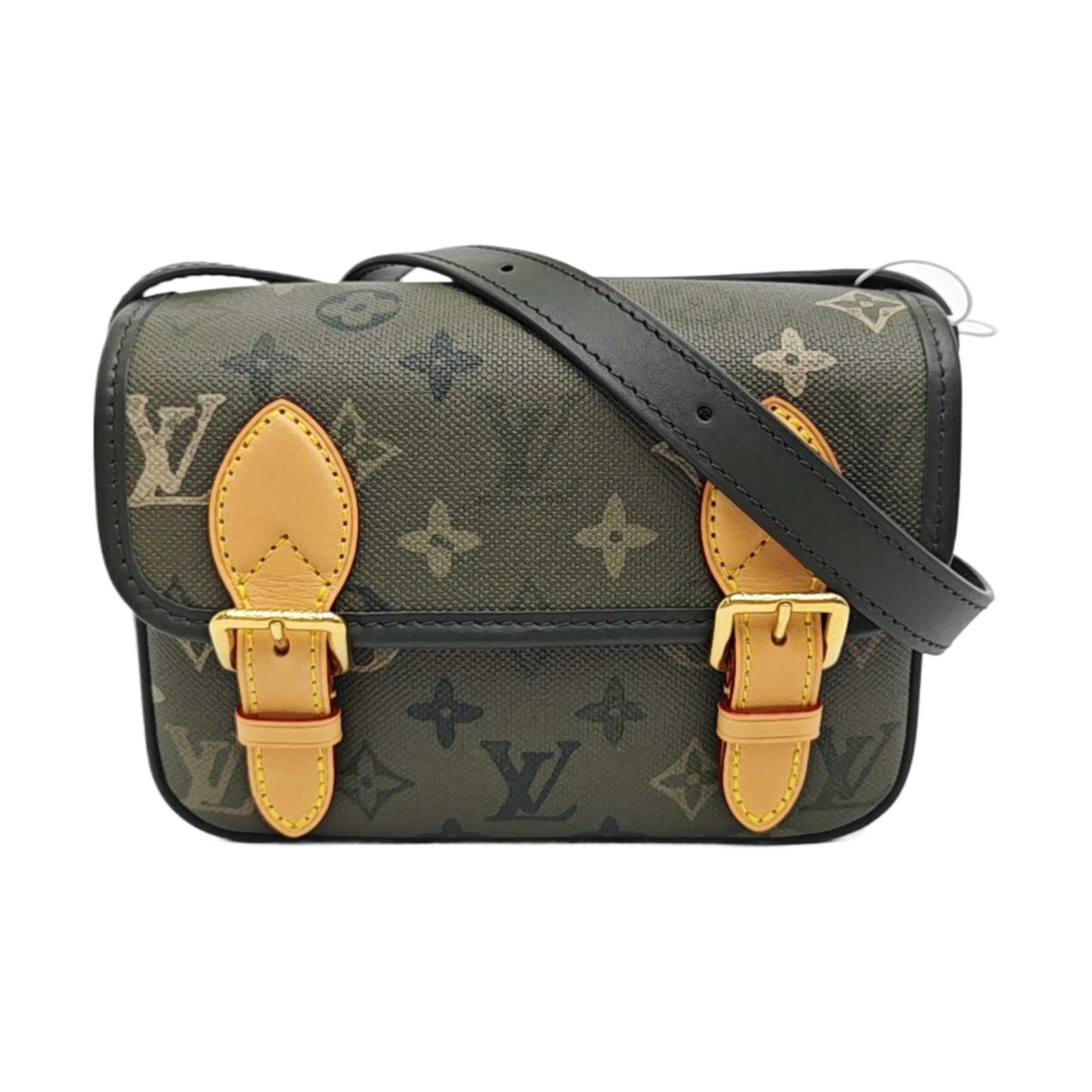 SATCHEL Monogram Coated Canvas Green