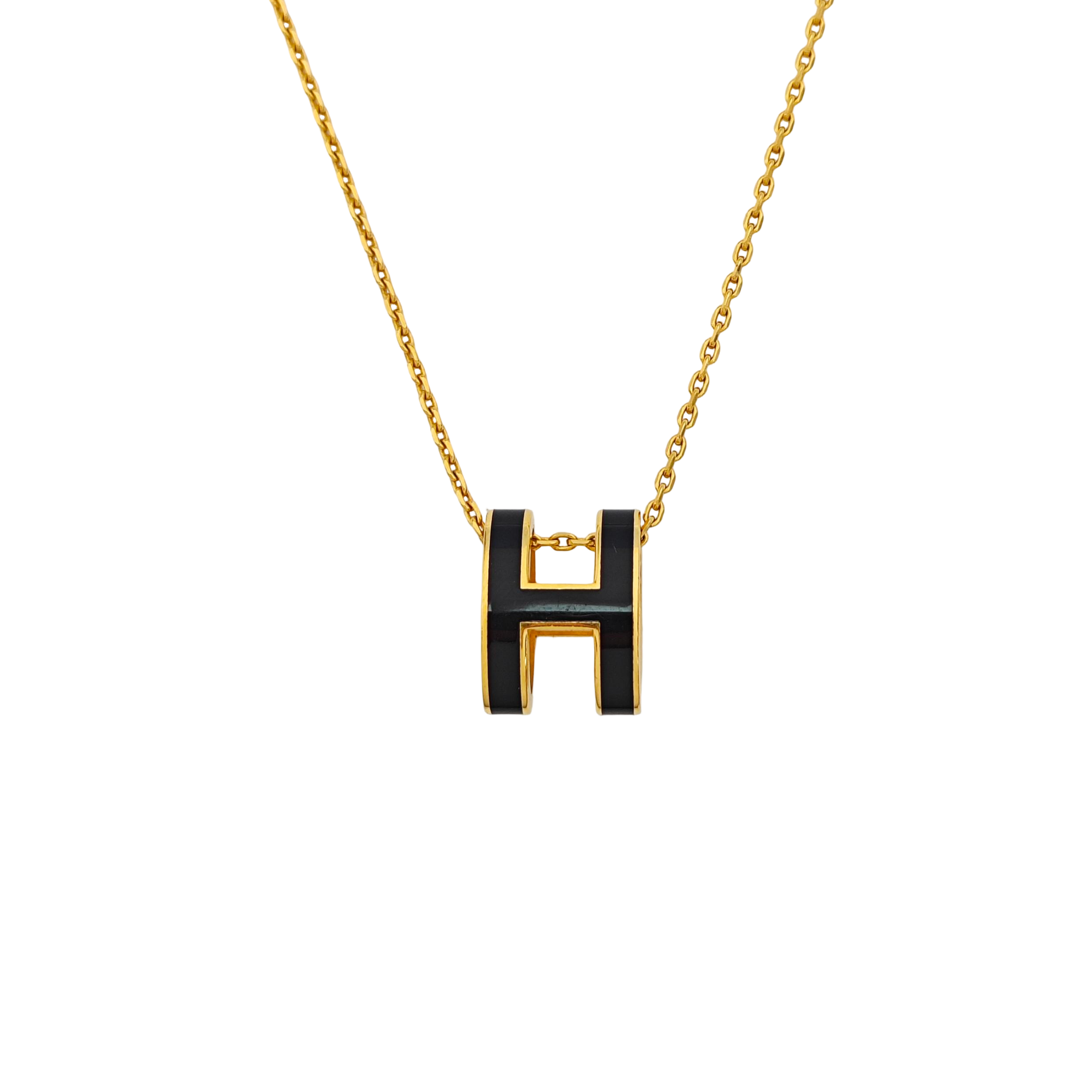 Pop H Metal Gold Necklace