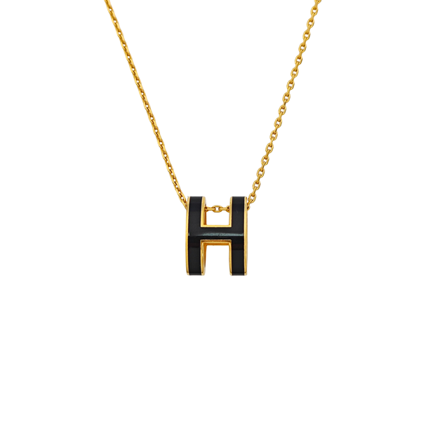 Pop H Metal Gold Necklace