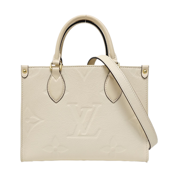 ONTHEGO PM Monogram Calfskin Beige
