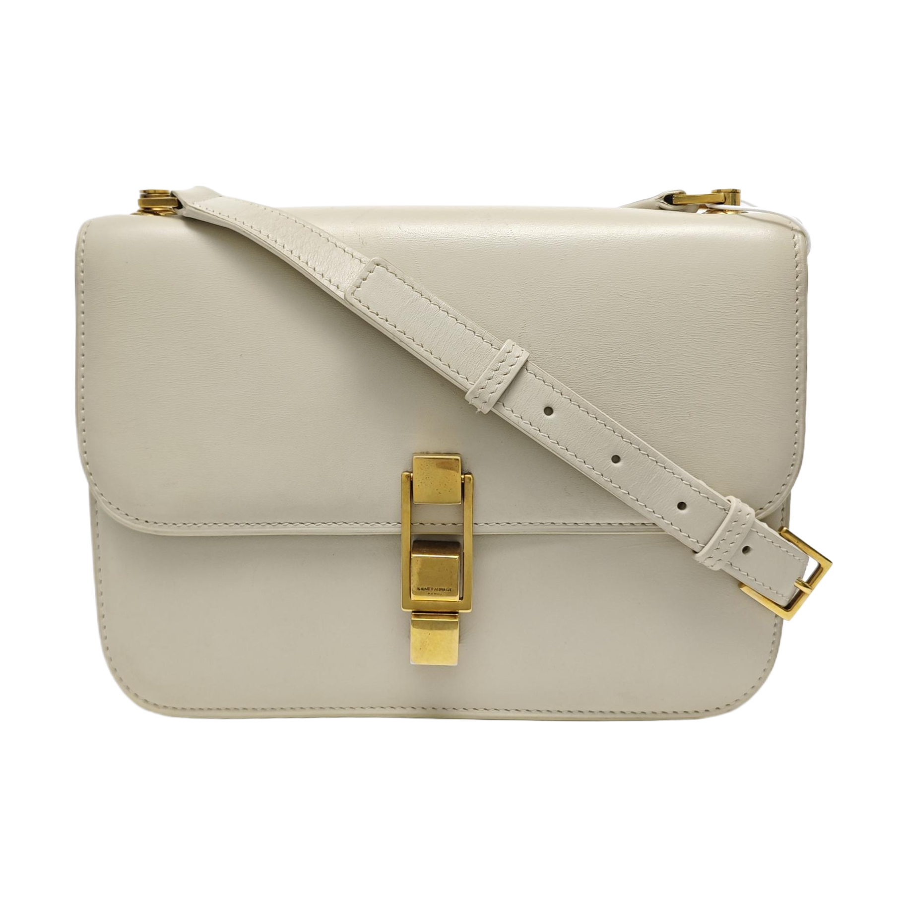 LE CARRÉ Small Calfskin White