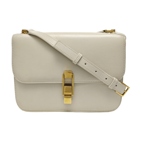 LE CARRÉ Small Calfskin White