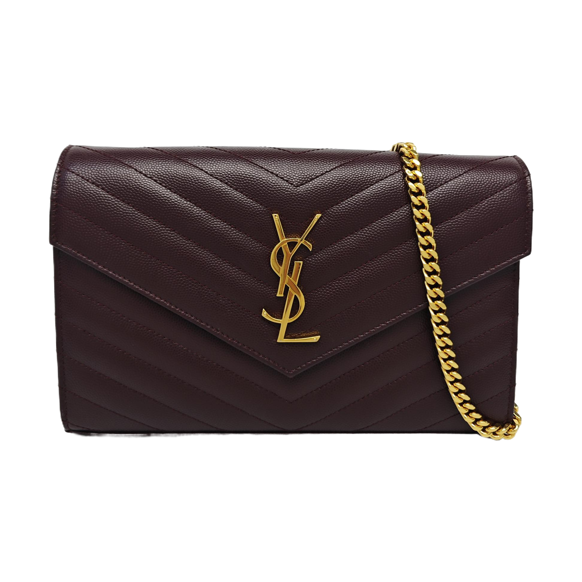 MONOGRAM Medium Chevron Calfskin Red