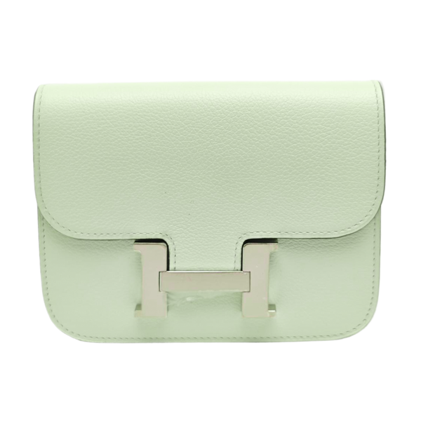 Constance Slim Evercolor Green Wallet