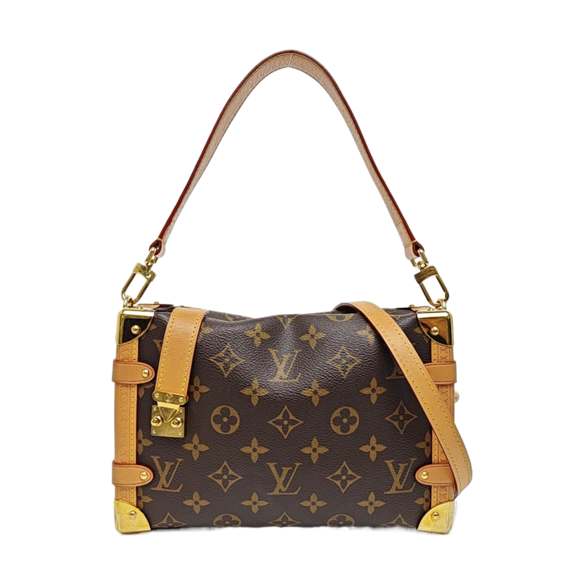 SIDE TRUNK MM Monogram Coated Canvas Brown