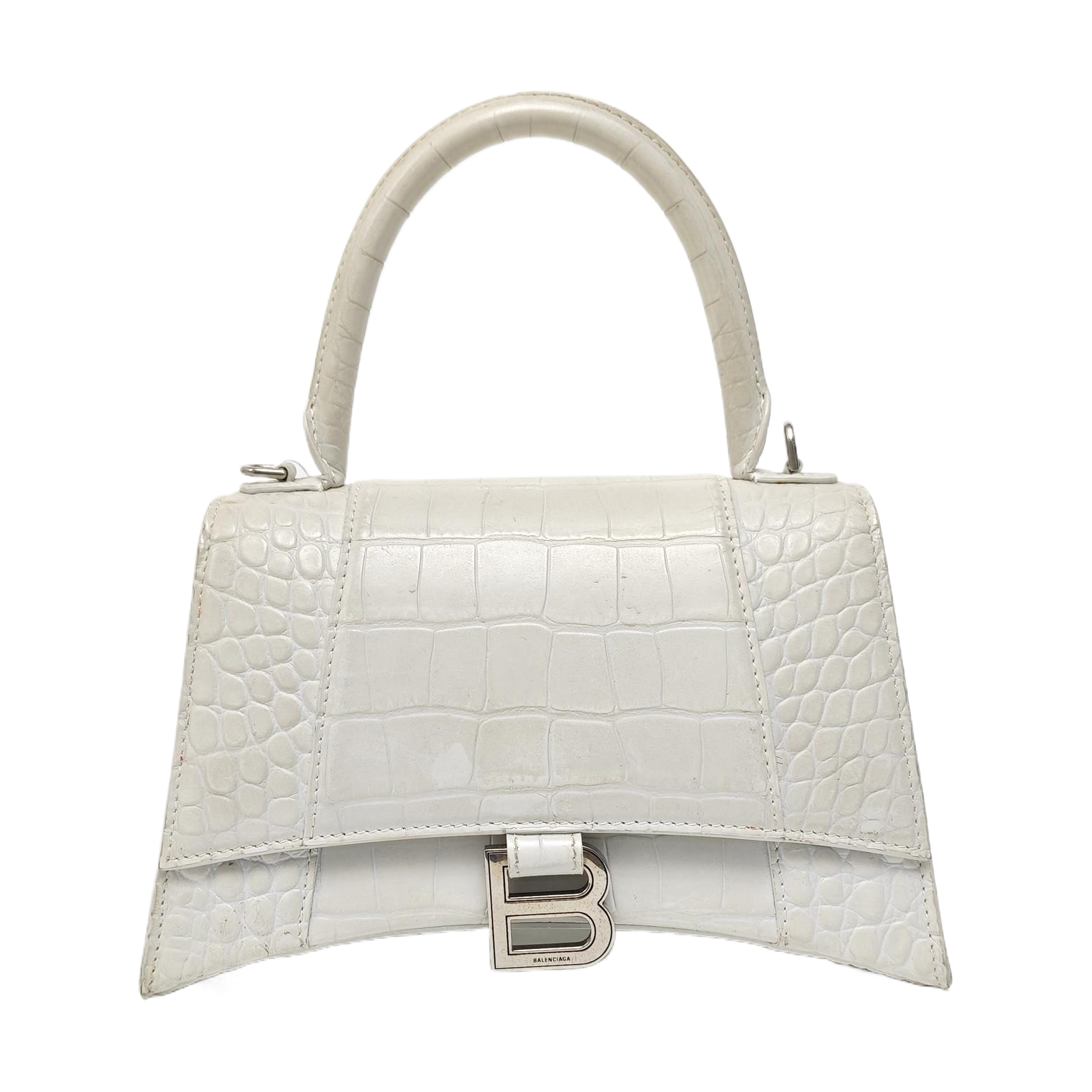 Hourglass S Calfskin White