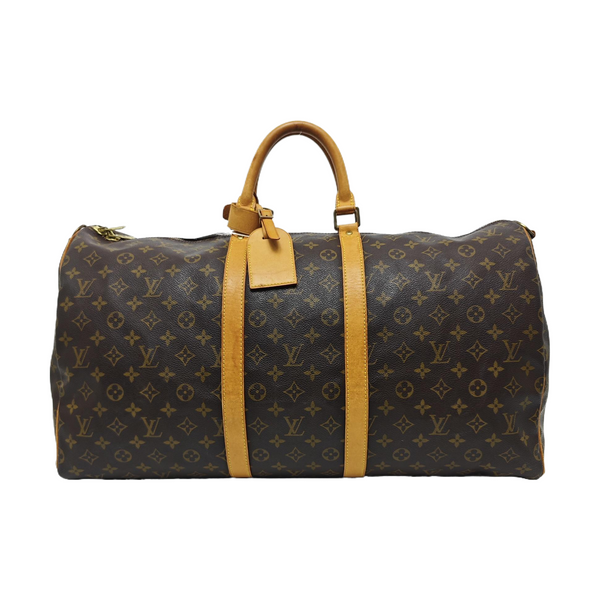 SAC SOUPLE 55 Monogram Coated Canvas Brown