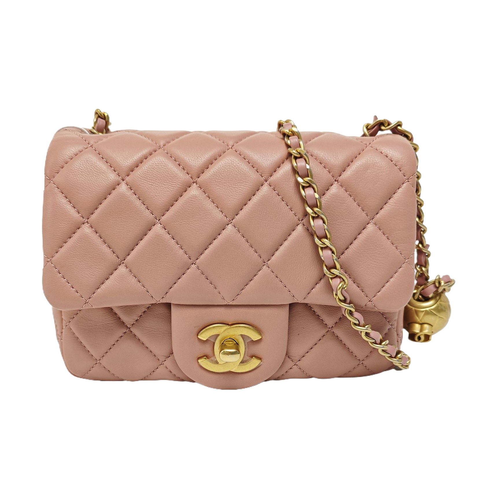 CLASSIC FLAP Mini Quilted Lambskin Pink