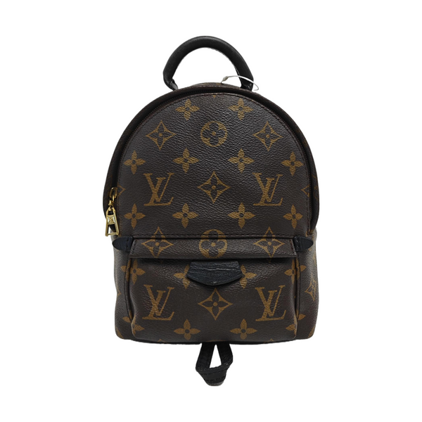 PALM SPRINGS Mini Monogram Coated Canvas Brown