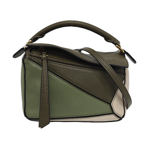 Puzzle Mini Calfskin Multicolor