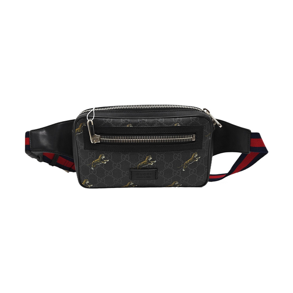 GG Supreme Monogram Coated Canvas Black