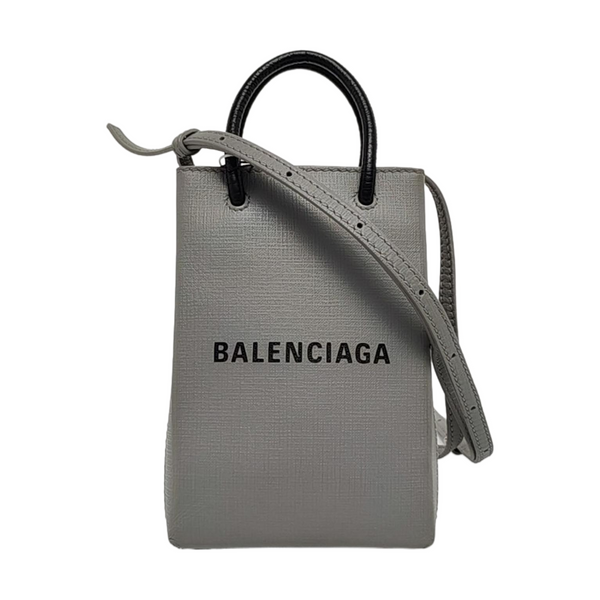 Shopping Bag Calfskin Gray