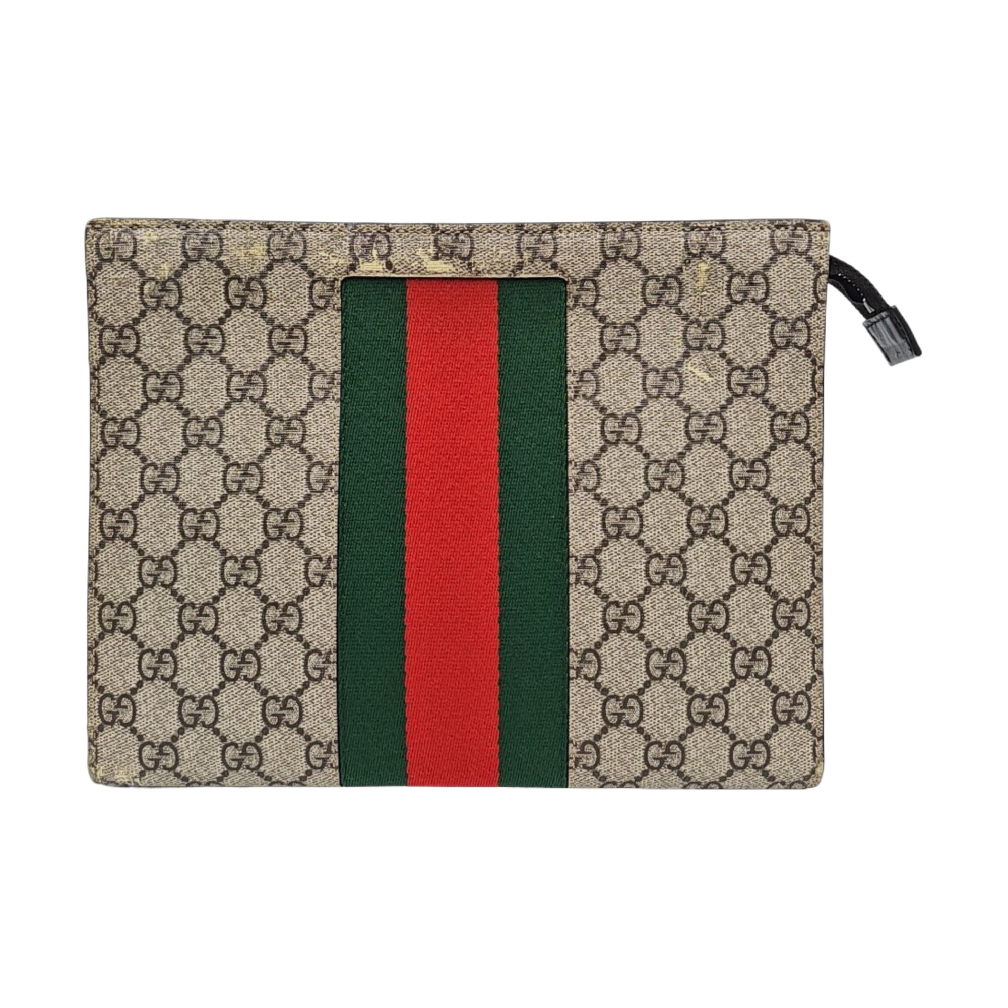 GG Supreme Monogram Coated Canvas Black
