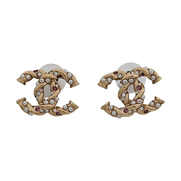 Metal Gold Stud Earrings