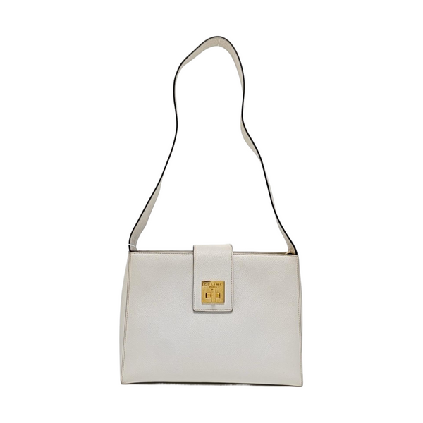 Calfskin Shoulder Bag White
