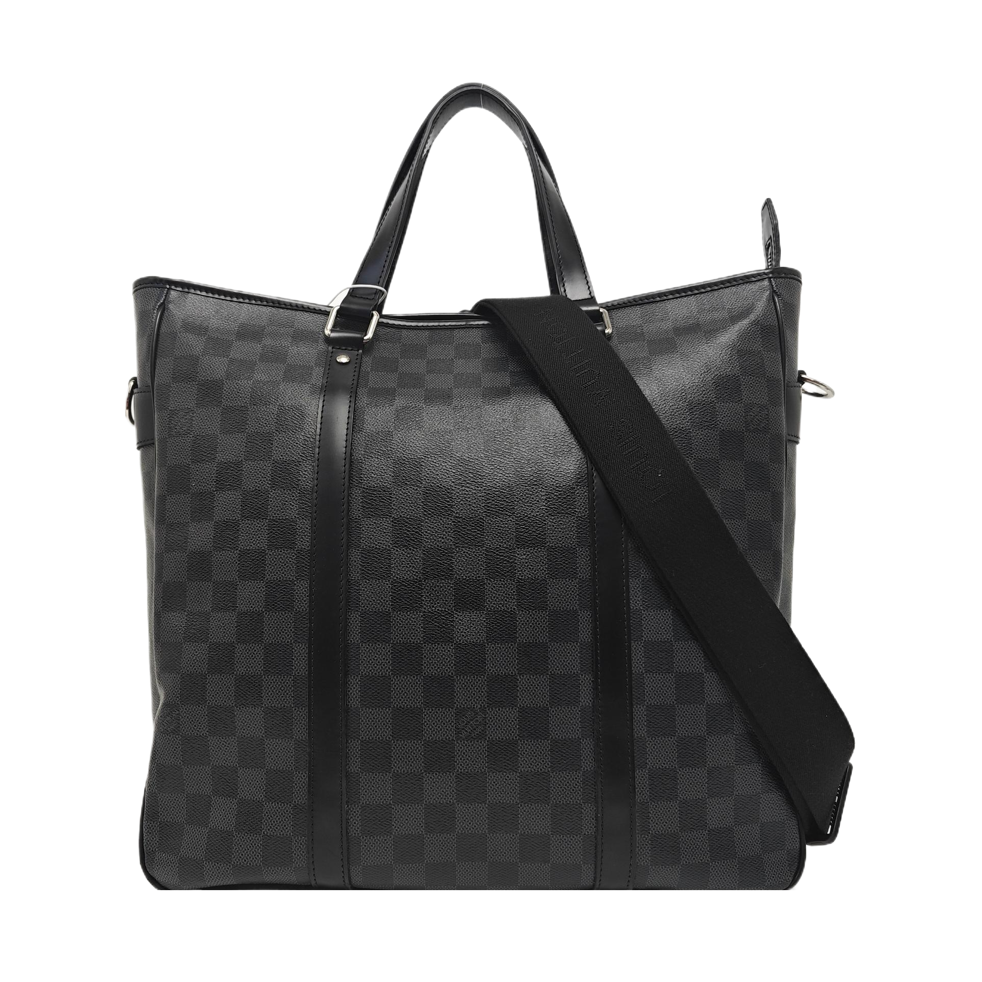 TADAO MM Damier Graphite Coated Canvas Gray