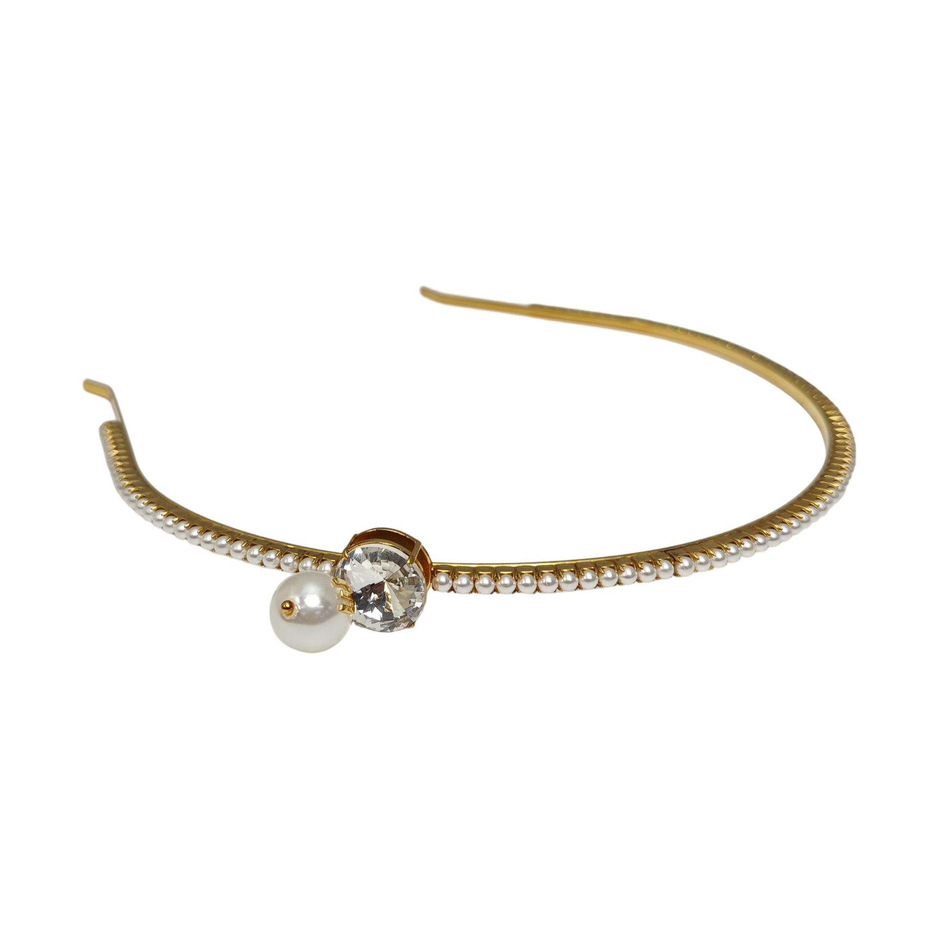 Metal Hairband Gold