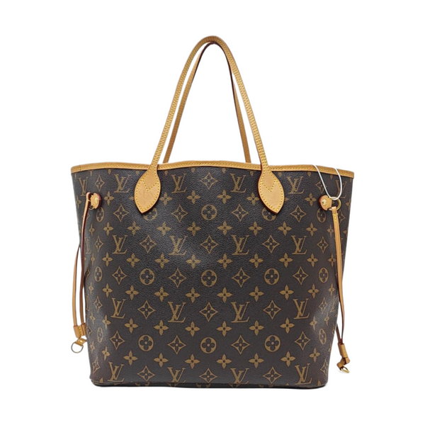NEVERFULL MM Monogram Coated Canvas Brown
