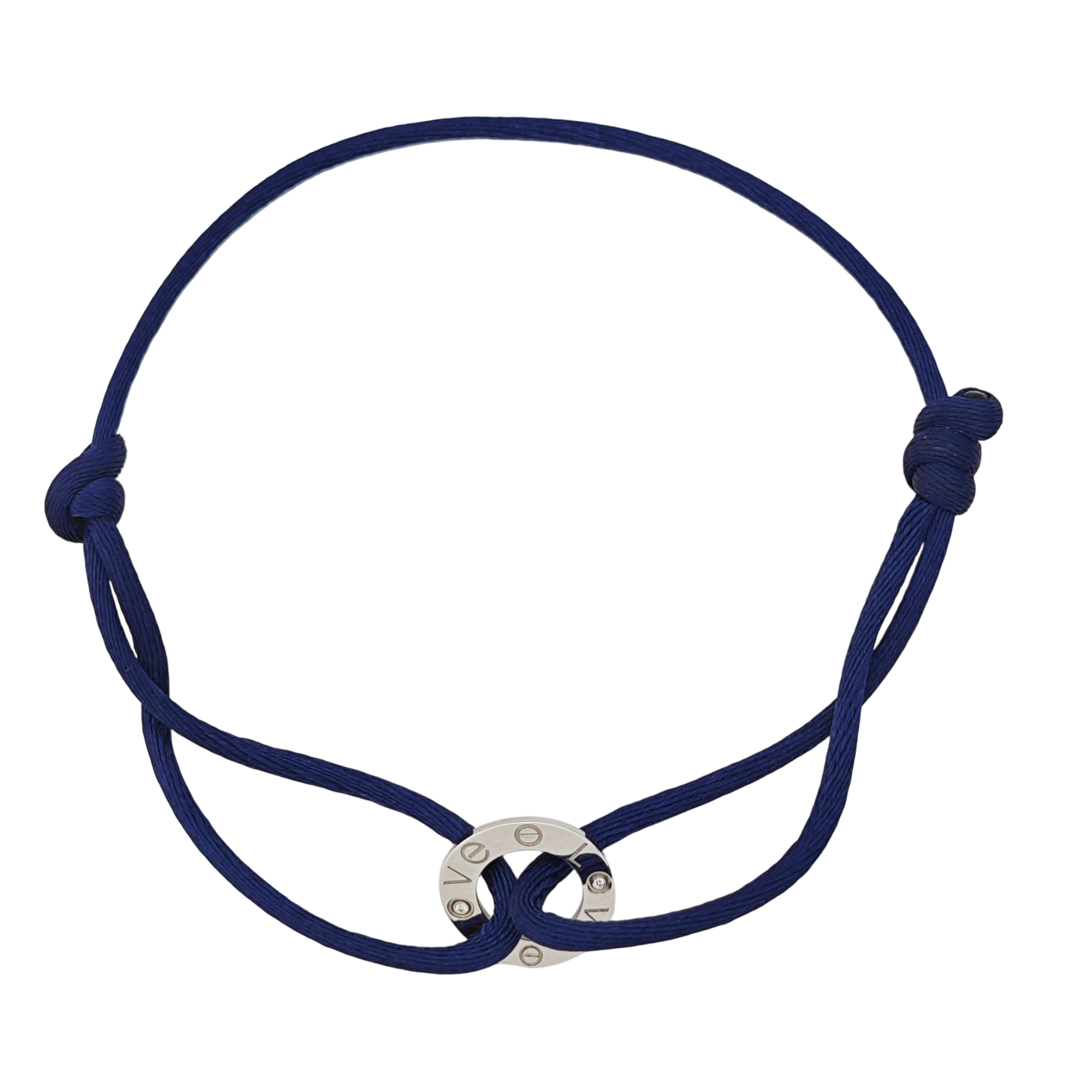 LOVE 18k White Gold Blue Bracelet