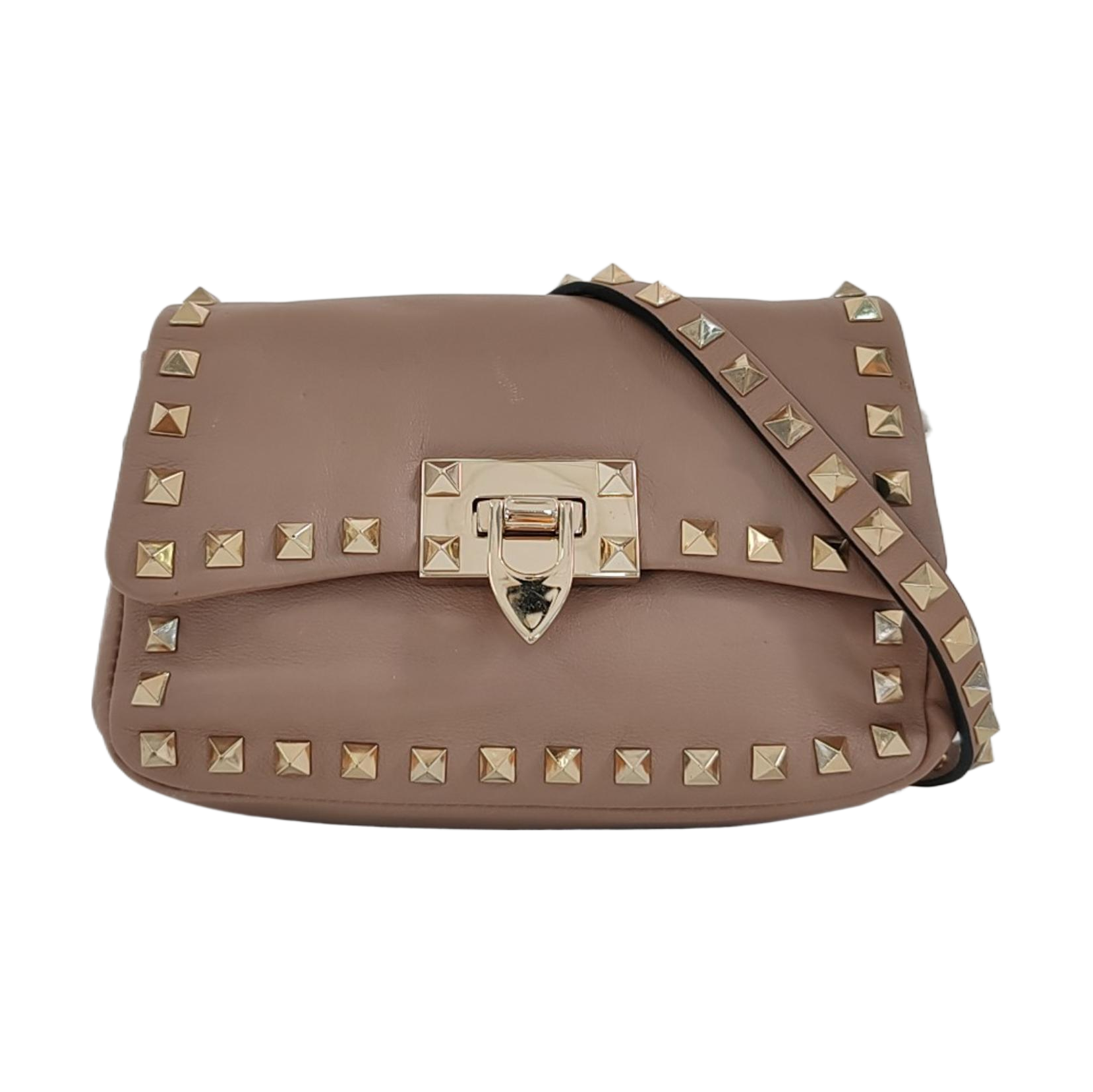 Rockstud Calfskin Pink