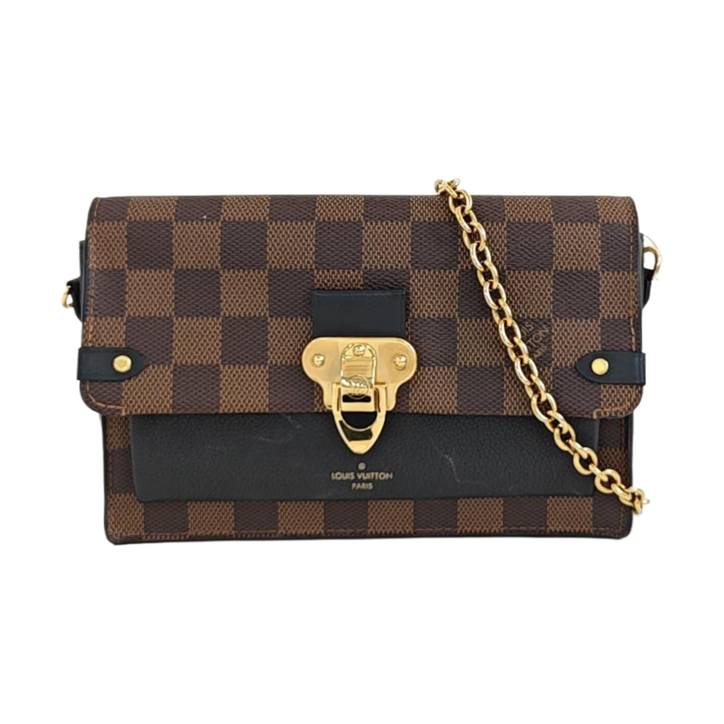 VAVIN Damier Ebene Coated Canvas Brown