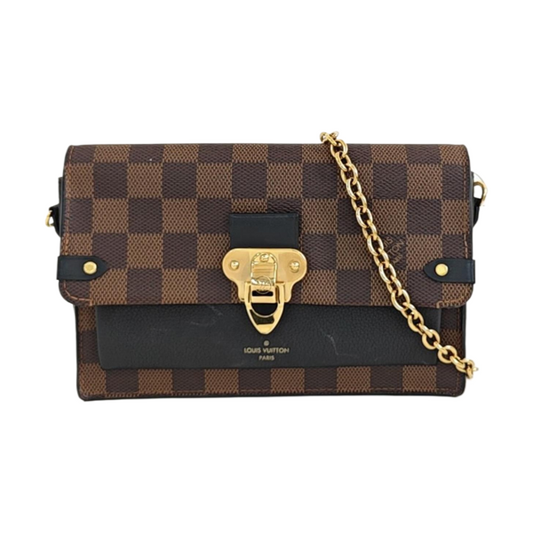 VAVIN Damier Ebene Coated Canvas Brown