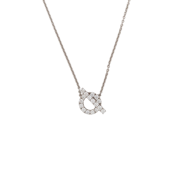 Finesse 18k White Gold Silver Necklace