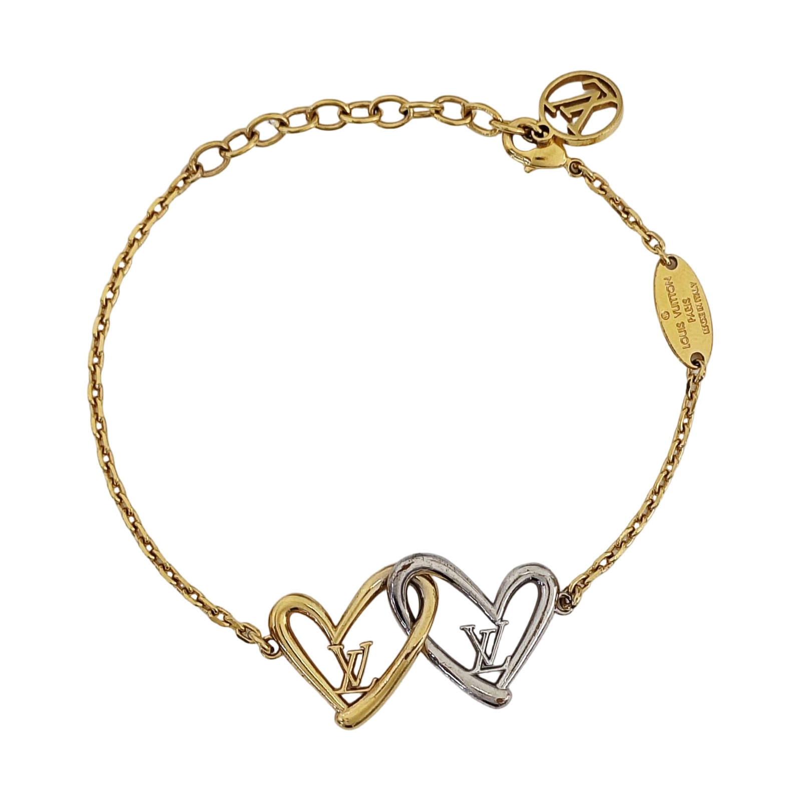 ESSENTIAL V GUILLOCHÉ Metal Gold Bracelet