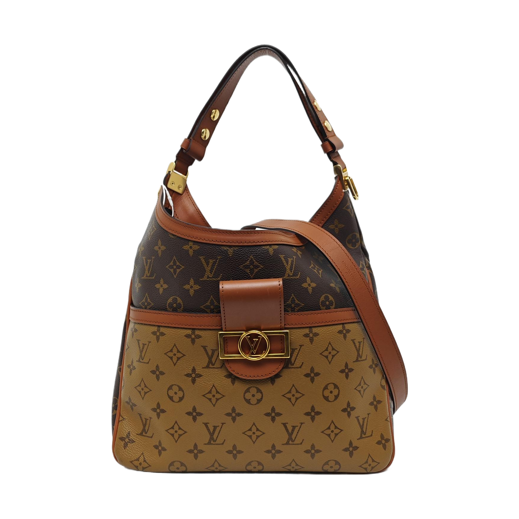 DAUPHINE MM Monogram Coated Canvas Brown