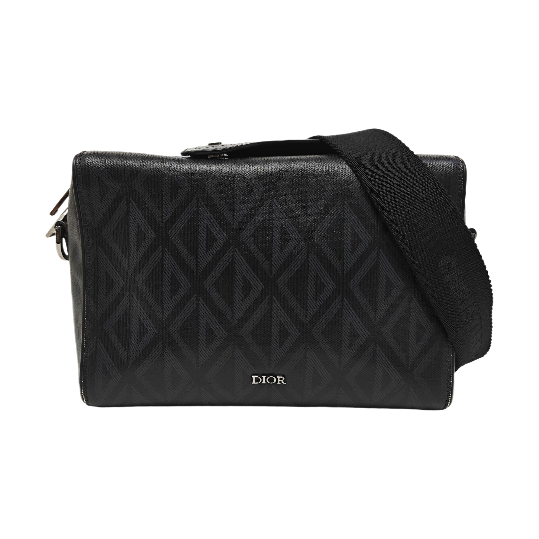 Lingot Oblique Coated Canvas Black