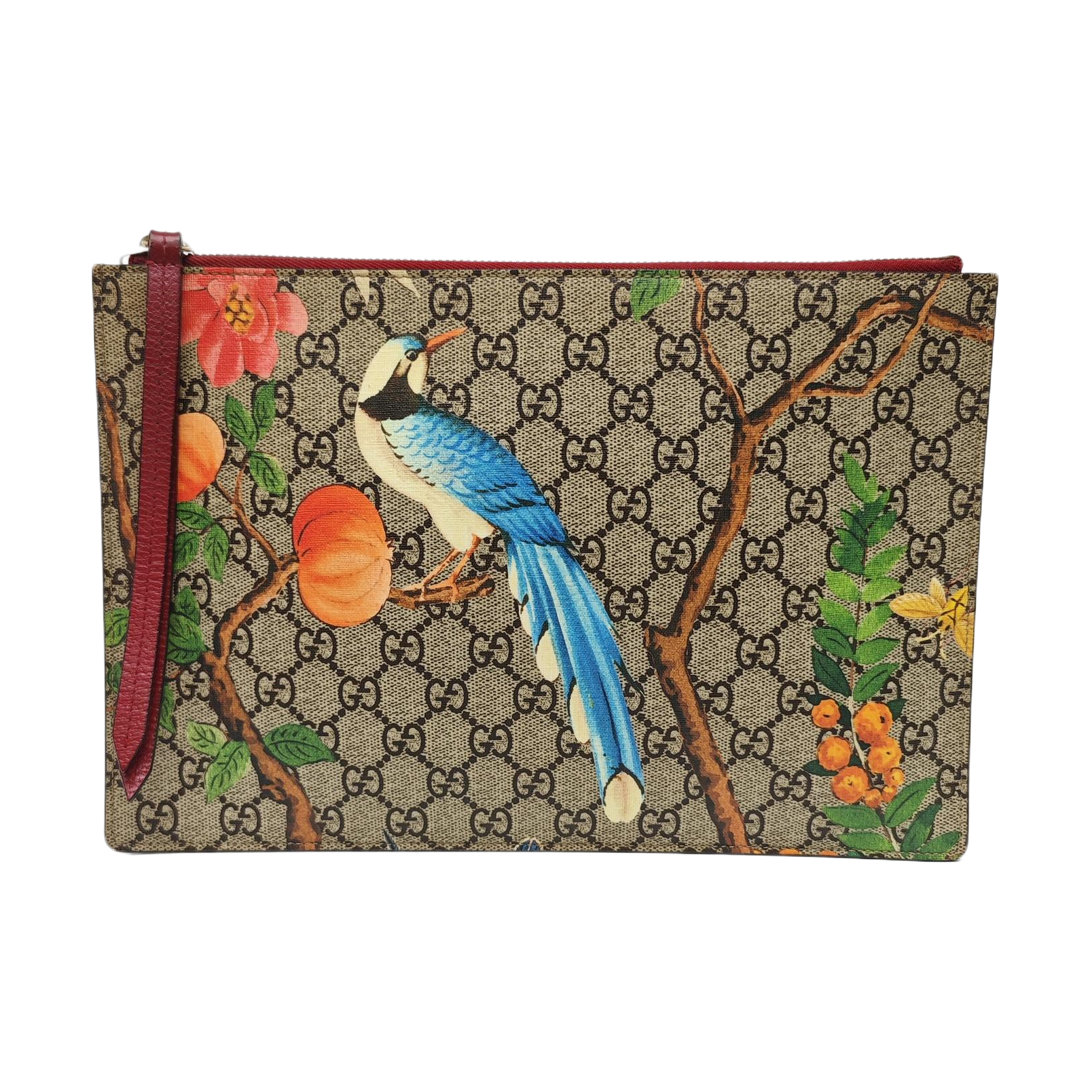 GG Blooms Monogram Coated Canvas Beige