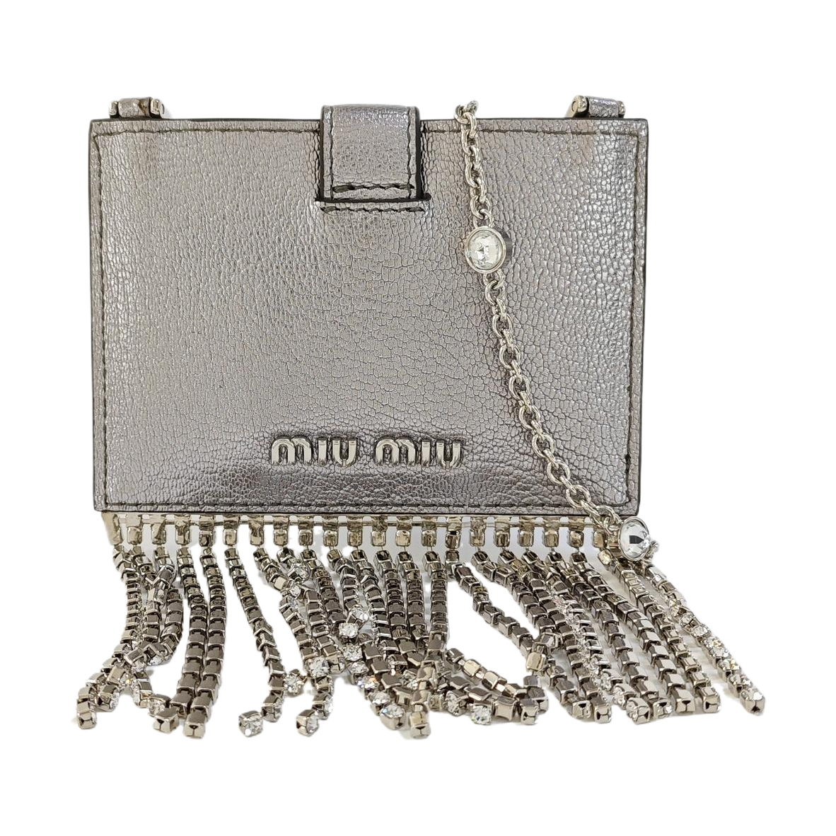 Fringed Calfskin Silver