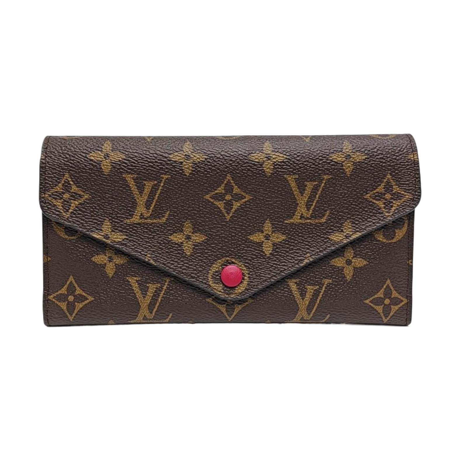 JOSÉPHINE Monogram Coated Canvas Brown Wallet