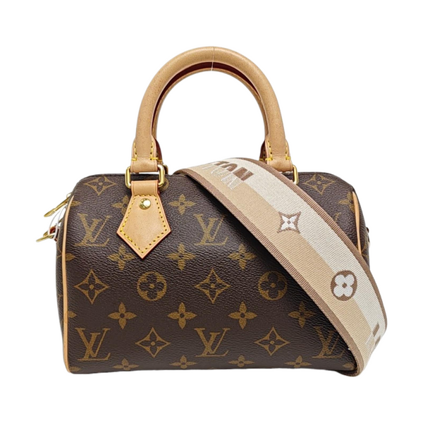 SPEEDY 20 Monogram Coated Canvas Brown