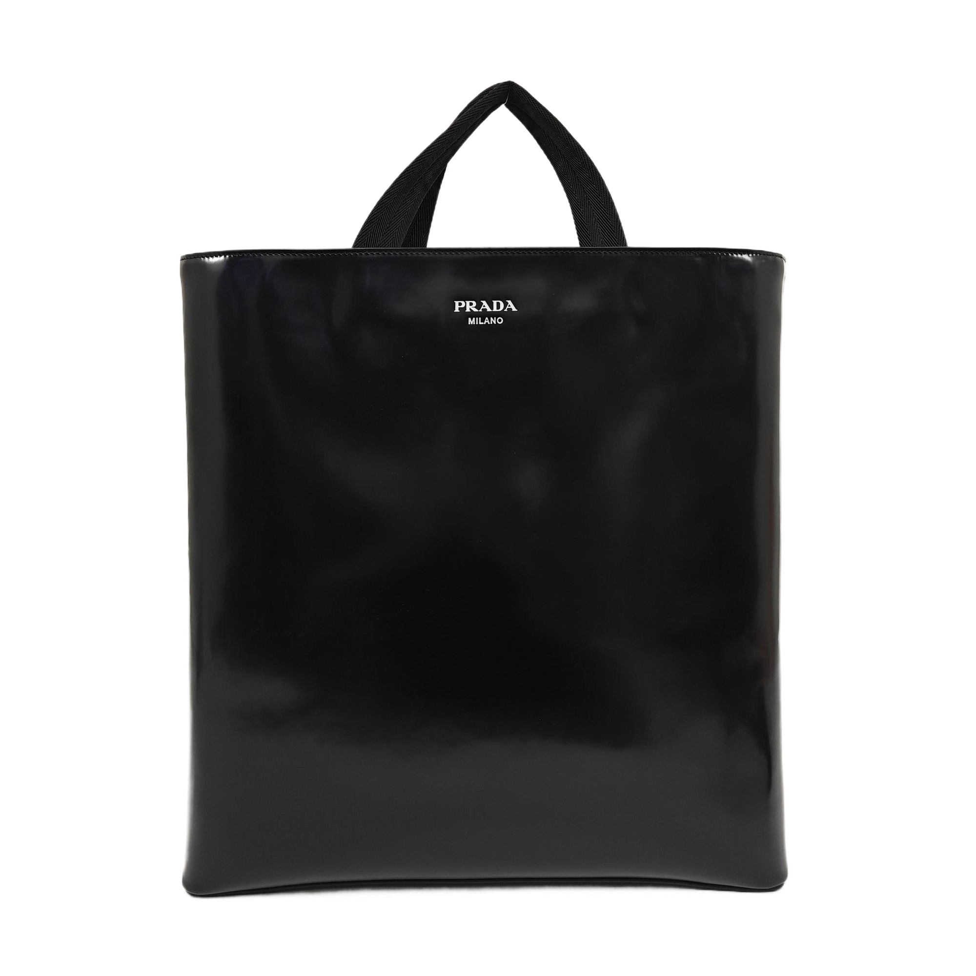 Calfskin Top Handle Bag Black